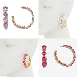 BAUBLEBAR Isadora Crystal Embellished Hoops